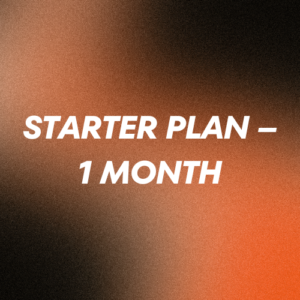 Starter Plan – 1 Month
